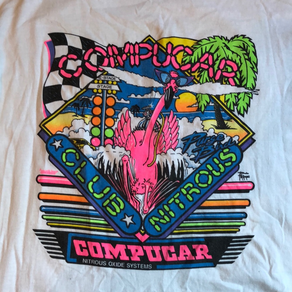 Vtg Compucar Nitrous Oxide Systems T Shirt